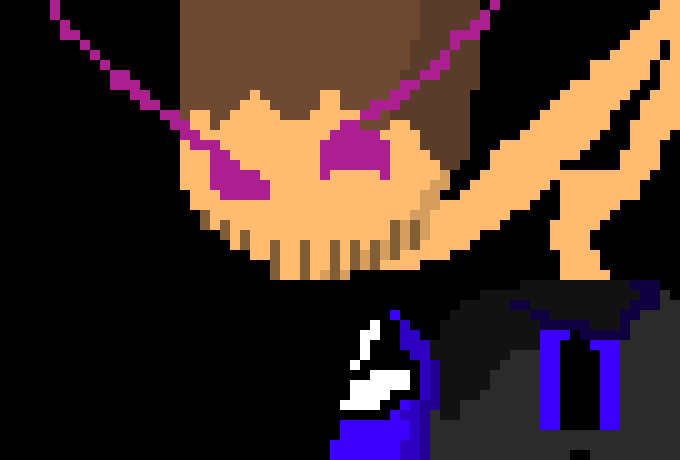(Translated) IM SO ANGRY JUST BLOW UP THIS GOSH DARN MOUNTAIN AND GET OUT OF MY STUFF YOU GOSH DAR...(crack)...N IDOT CLOMP OF A MONSTER YOURE NOT EVEN SCARY YOU IDIOT - Tom