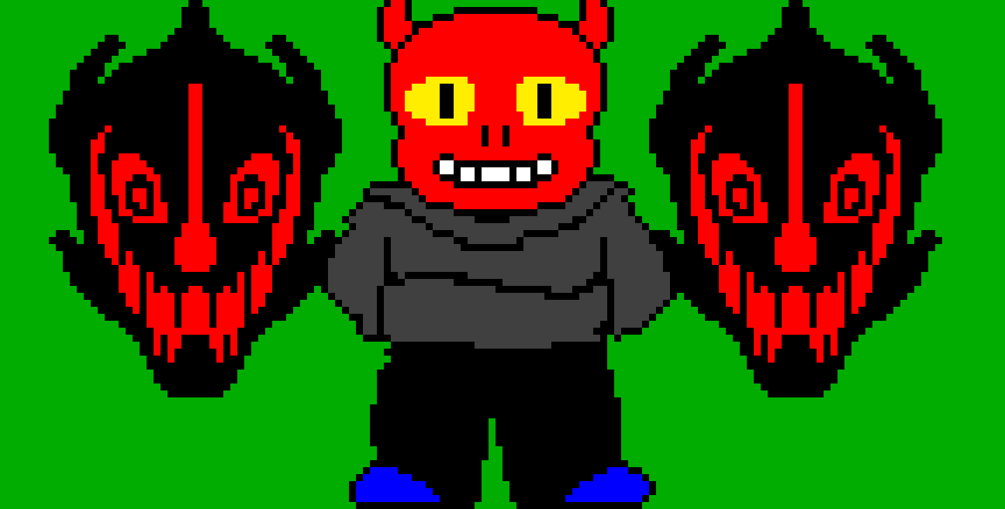 [23bf53] Sans With Gaster Blasters Sprite (FIXED!)