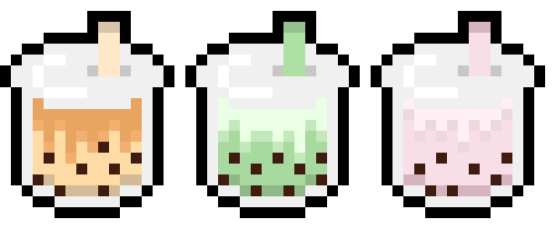 [251a02] Boba Pixel Art