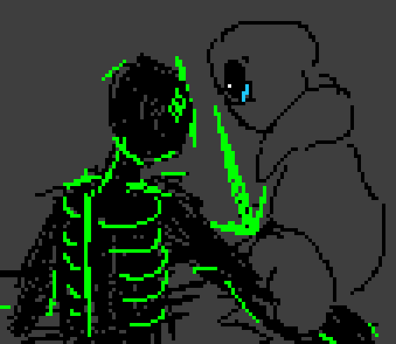 [58bb11] *If 1_IK had the anatomy of a normal human, his arm would have probably been broken by John holding it out like this, other than that, John just glares at him*