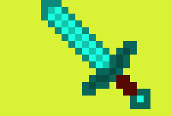 [9664c4] Minecraft diamond sword