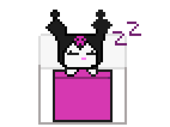 [aca7a8] Kuromi Sleeping
