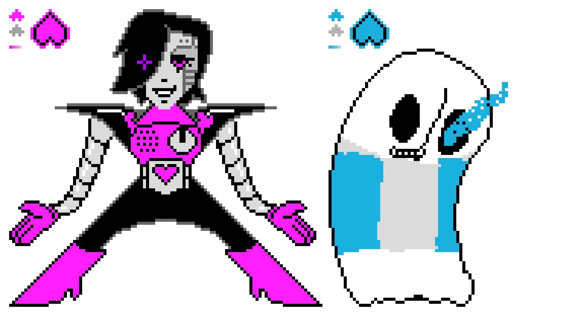 [9664c4] undertale au papaton and sanstablook