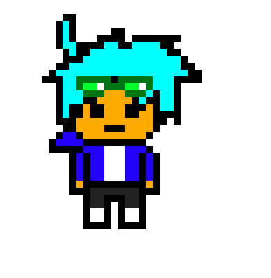 [62a4b2] Blue sprite (green glasses)