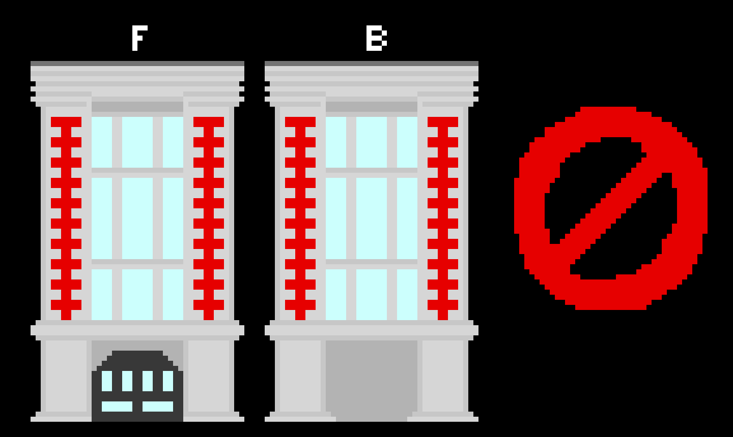 [9664c4] GHOSTBUSTERS HQ (FRONT AN BACK)
