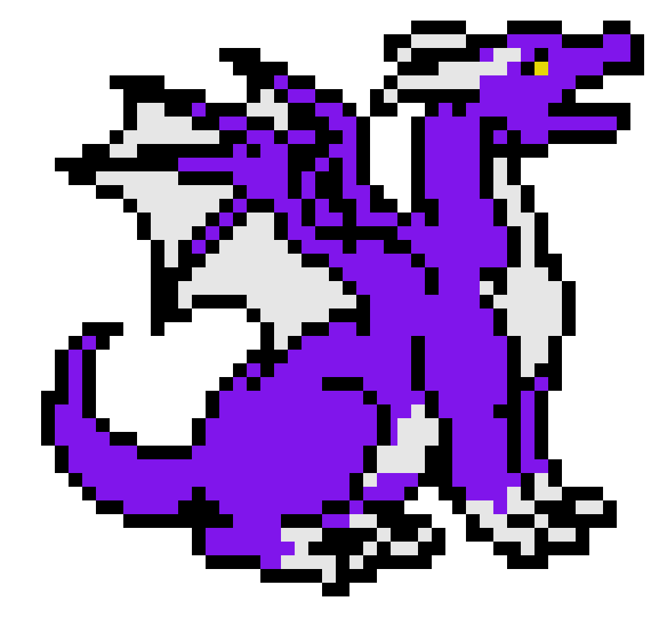 [f6e3ef] purple pixel dragon