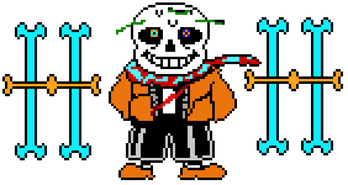 [407bff] Undertale and Underswap sans + papyrus.