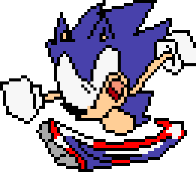 Sonic running by Heavy Daddy3