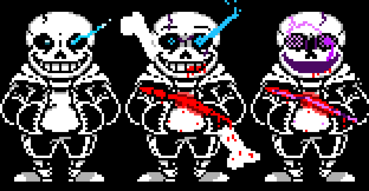 Undertale Last Breath Phases 1 2 3 hard mode.