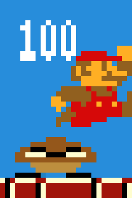 [db9005] Mario stomping on a Goomba