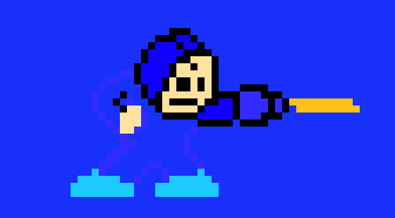 [9664c4] megaman in his blue habitat