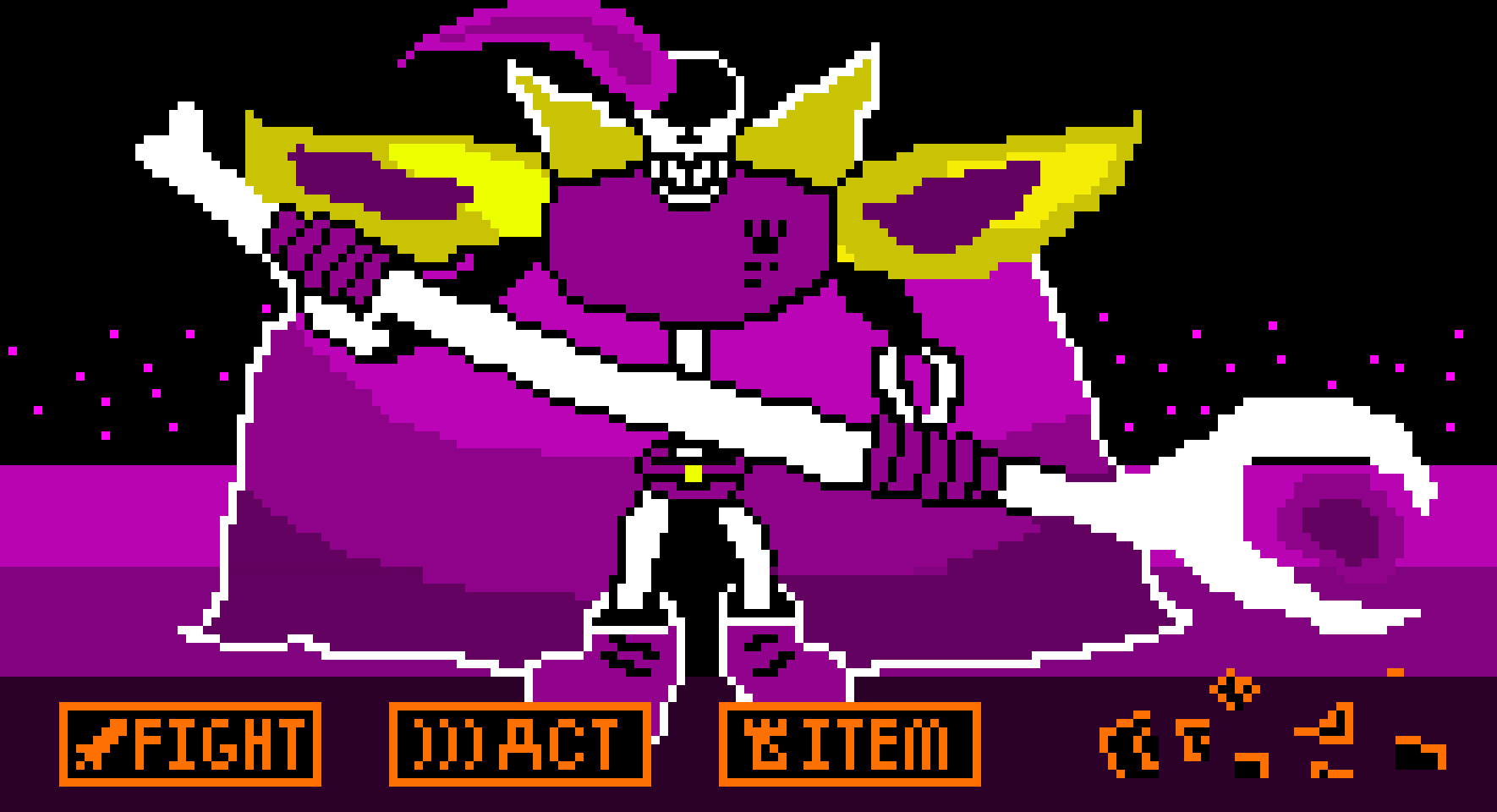 [9664c4] King Void Papyrus's Battle