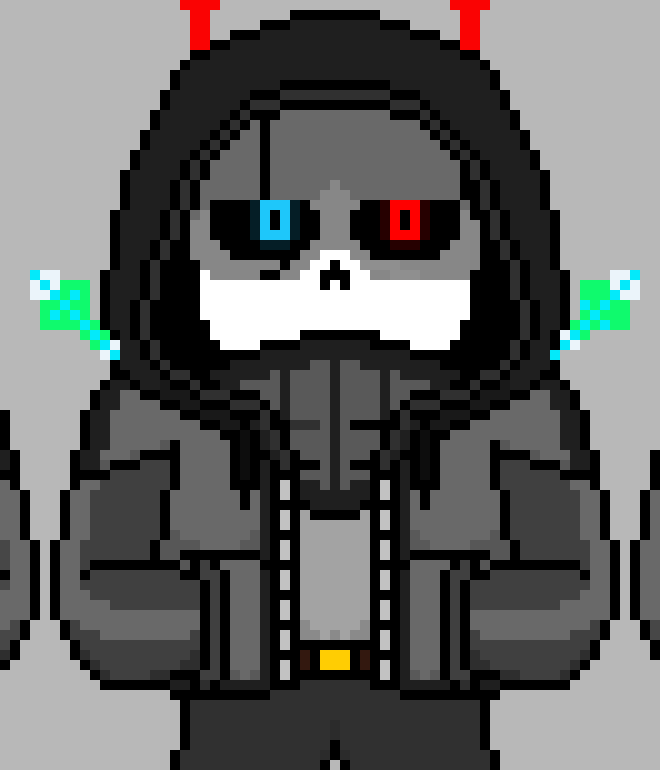 [03ae0a] Undertale:Corrupted Underground(Sans) - -Bones line around him- Ready?... Well good... -Gaster, blasters suddenly blast you-