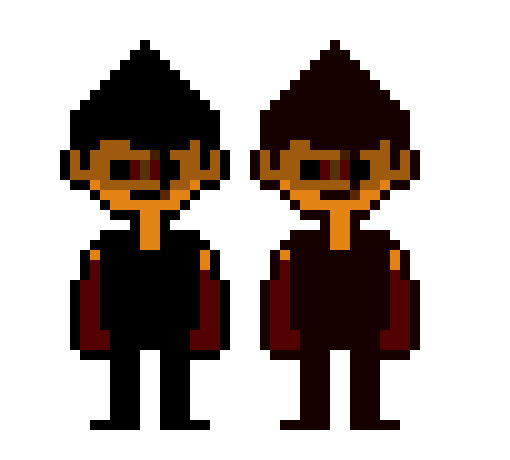 [6c26bc] Genorune AU - Blood Lykanros Overview Sprites (Homeworld & Darkworld)