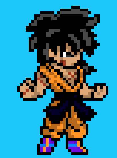 [6b8cb3] My Version Of: What If Broly And Goku Were Sent To Earth? Broly Base Form Sprite