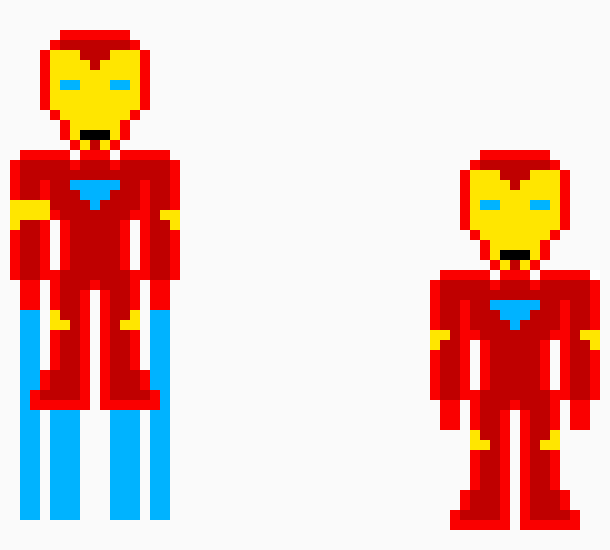 [9664c4] iron man pixel art