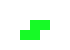 [6c8297] zigzag green piece