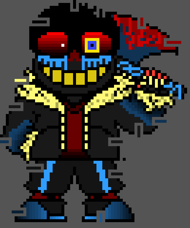 -steals horrors axe- Hahah! -Error!Sans