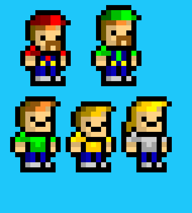 [9664c4] Mini Mario, Luigi, Kaia, Ronan and Drake