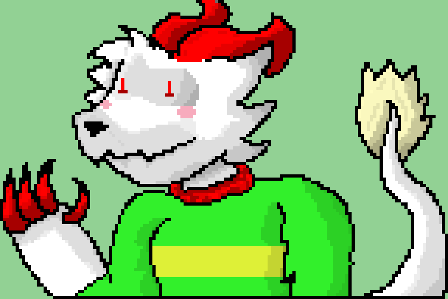 [95be89] Terrie, as Chara | Carrie | Yes, this one get his own  puppets, yet due to canon, he killed them all...