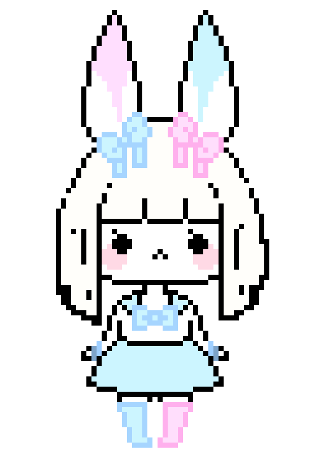 [3787b3] Cotton Candy Bunny