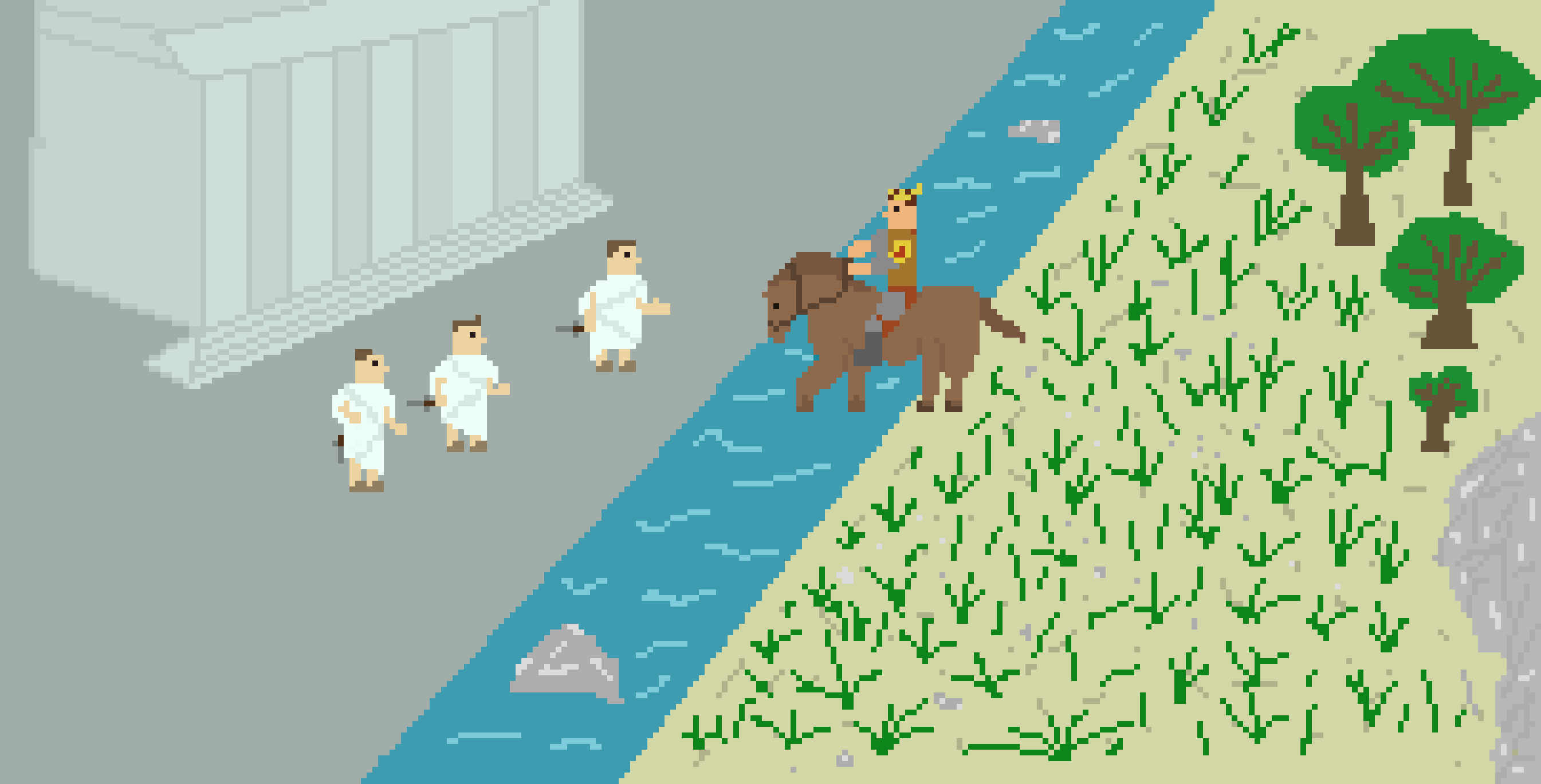 [9a6ad5] Caesar Crosses the Rubicon by Niuniu