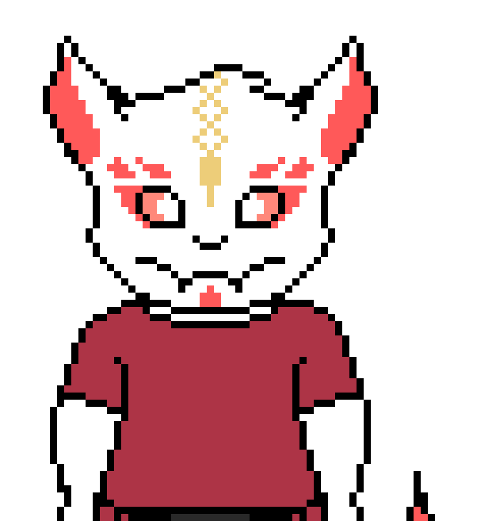 also if you wont to know who originally made the sprite then i did but someone keeps editing my stuff (its a kitsune btw)