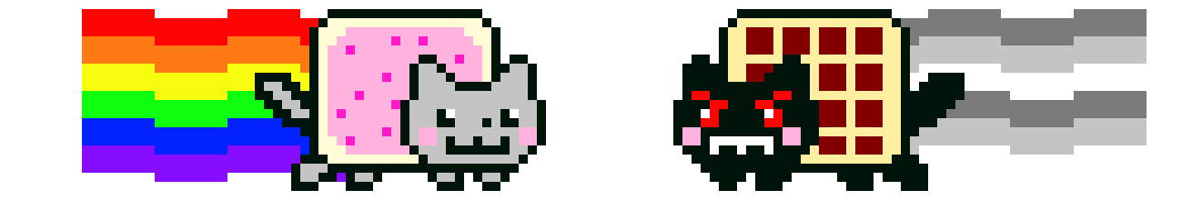 [9664c4] nyan cat vs tac nyan