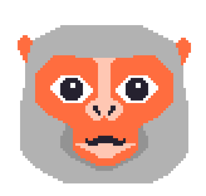 [03e64c] japanese monkey logo 2