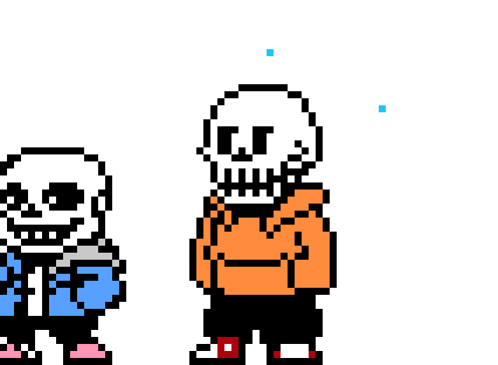 (I only see tw0 skeletons here wheres demonic child sans?)