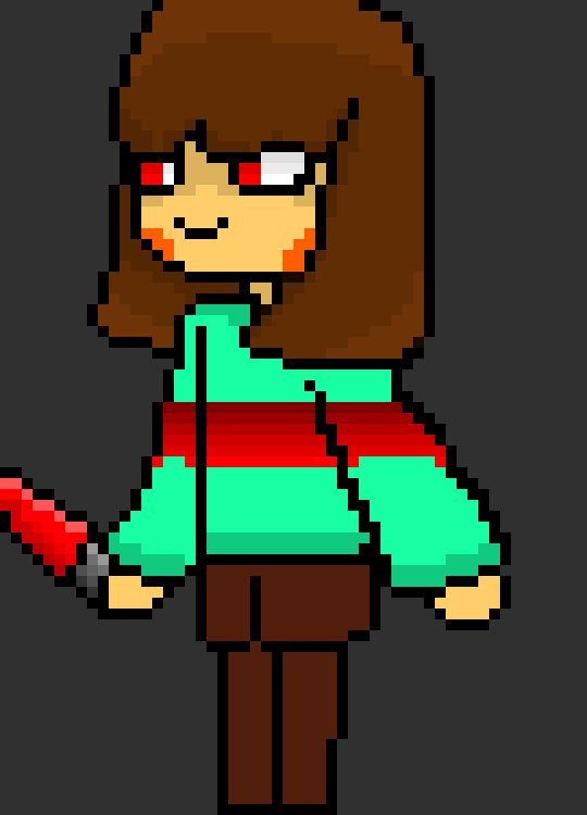 shaded the knife