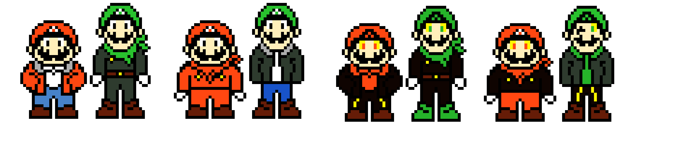 Undertoad, Swaptoad, Toadfell, and Swapfelltoad Mario and Luigi