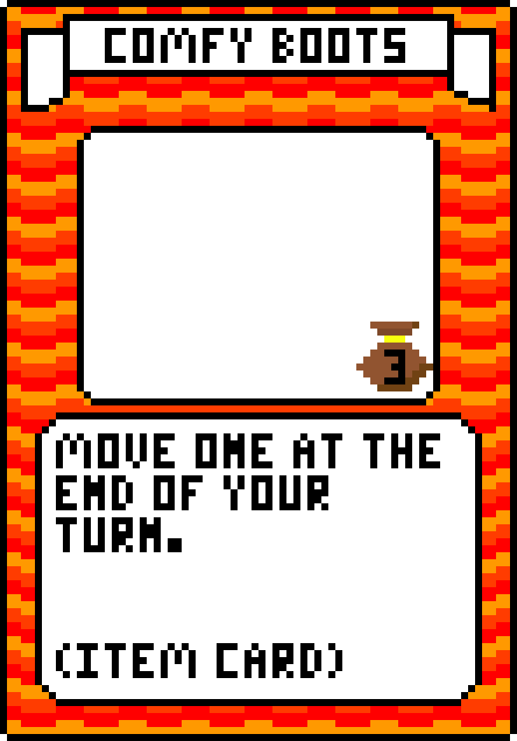 [aca841] Fire Comfy Boots Card