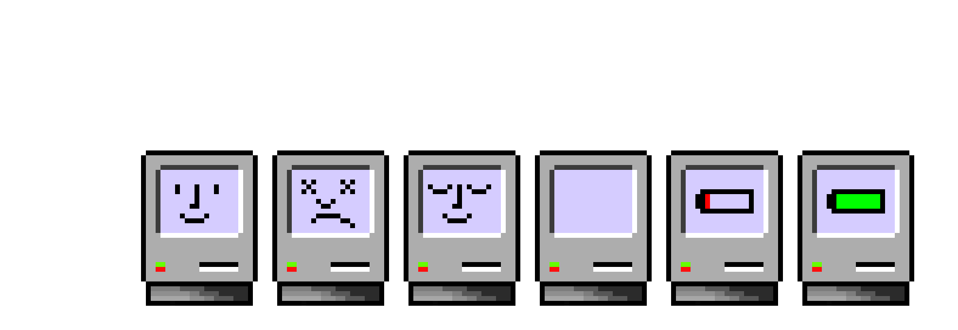 [493475] Happy + Sad + Sleepy + Blank + Low Battery + Battery Full Mac