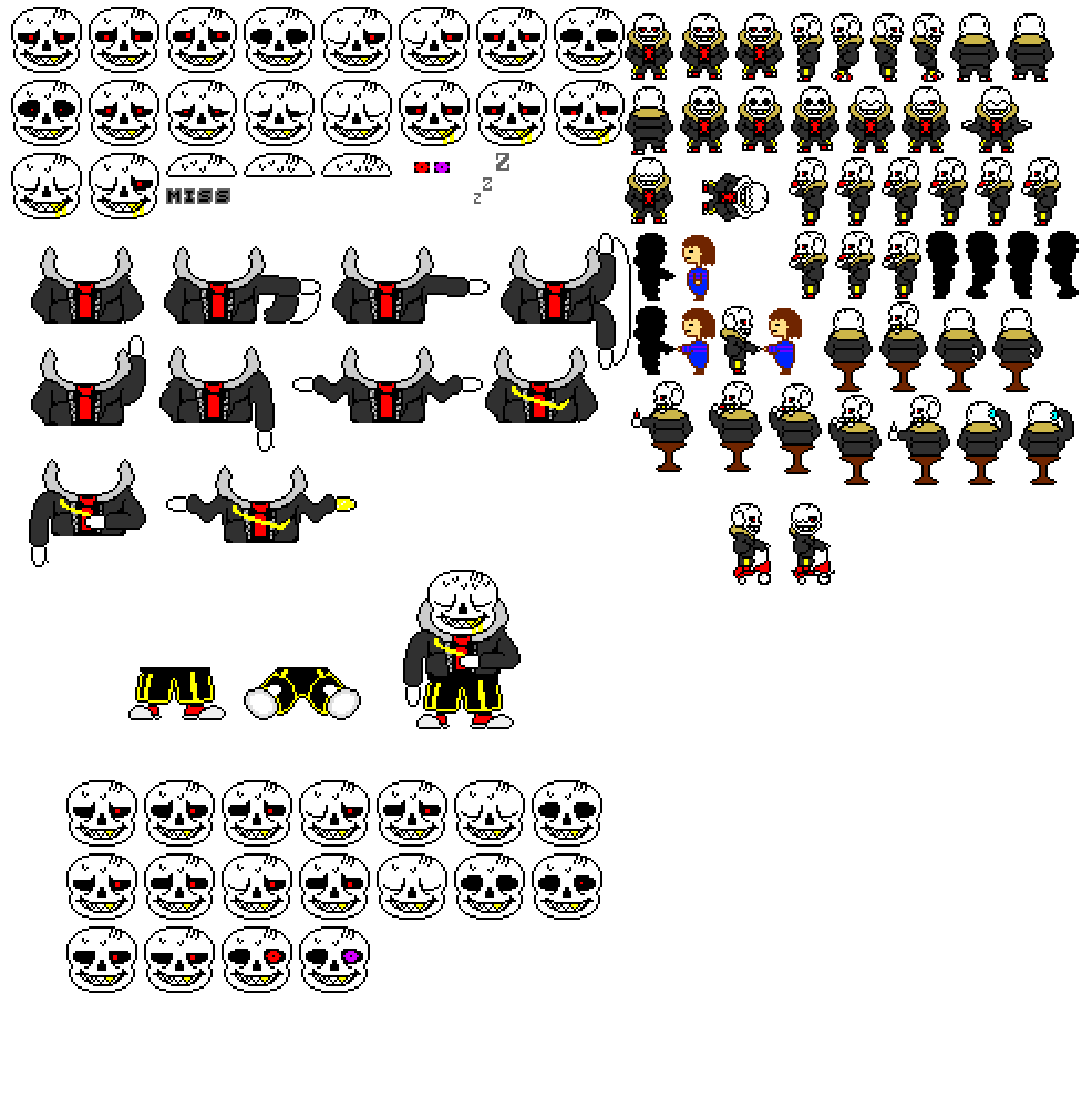 Underfell Sans Sprite Sheet