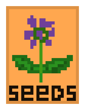 [9b88be] Salvia Flower Seeds Packet