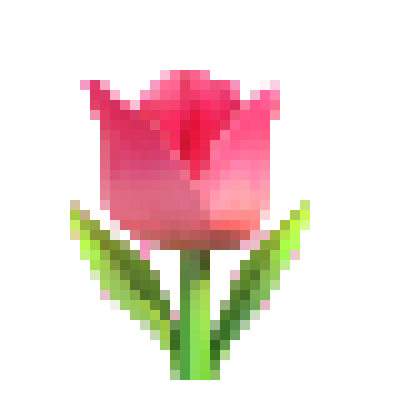 [39a466] pixel art tulip