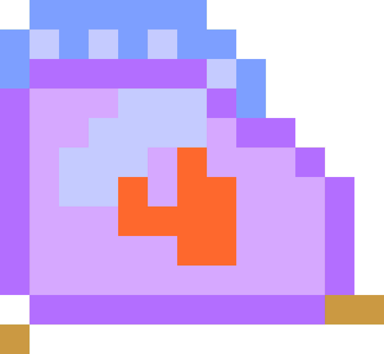 [2c0806] Cat kibble purple F1