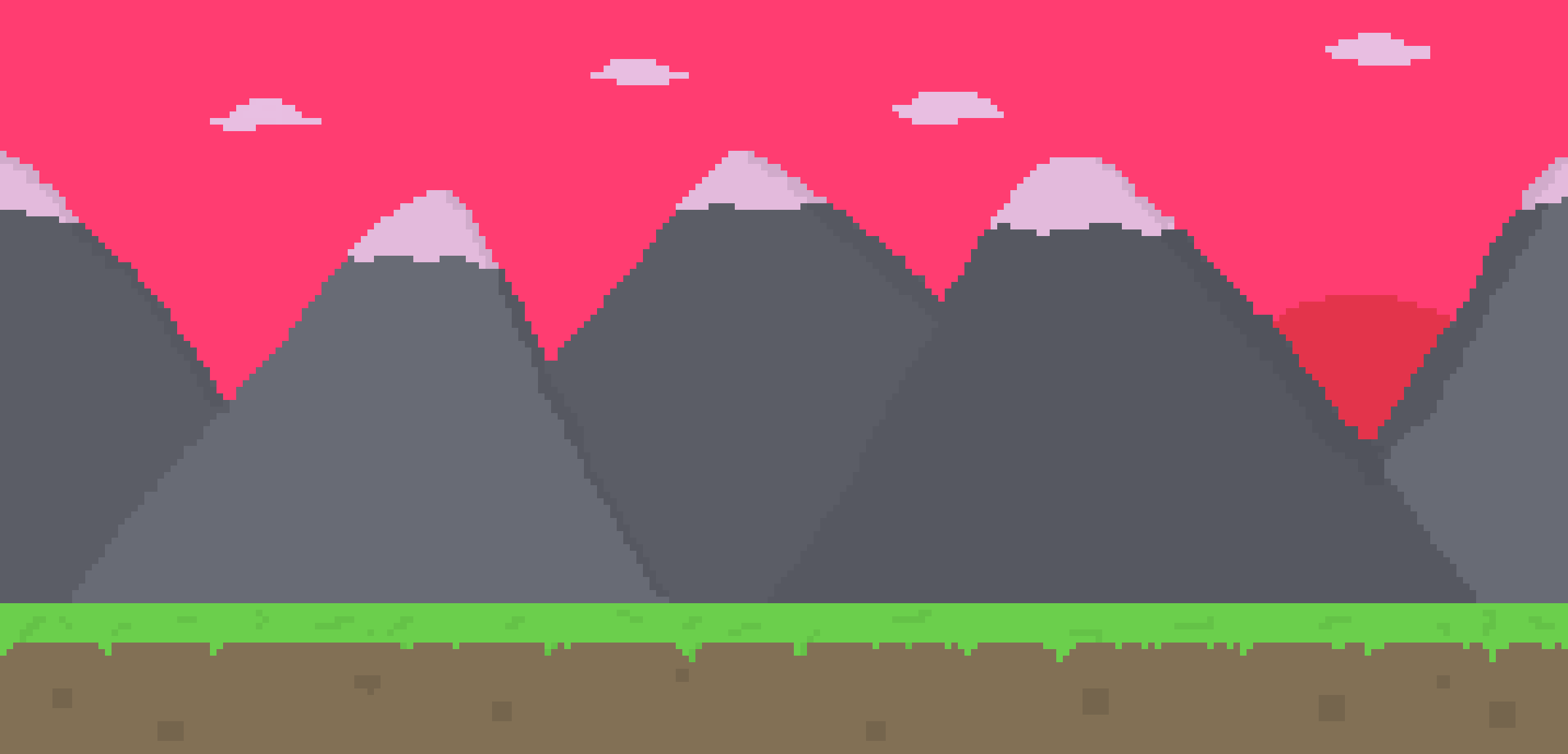 [9664c4] Sunset over mountain