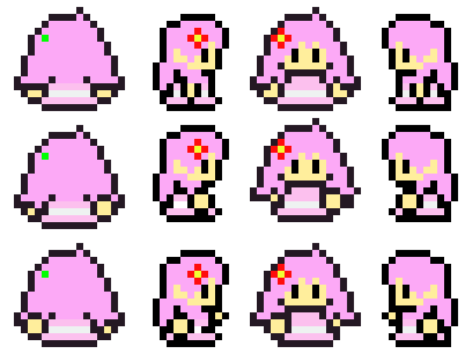 [db307a] TSOTblossomspritesheetMOVEMENTColored