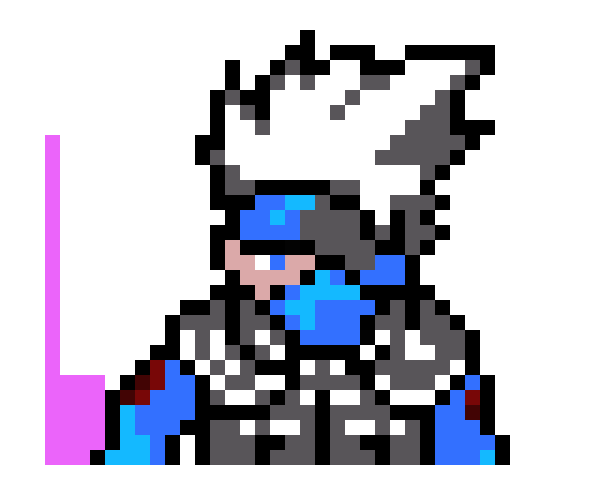 [05c00c] Kakashi Mini Pixel Art
