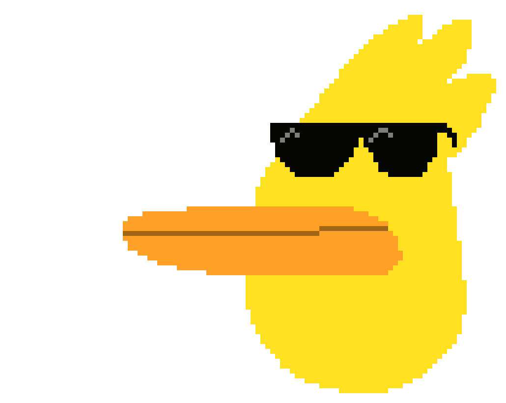 [9664c4] melvin the duck with sunglasses
