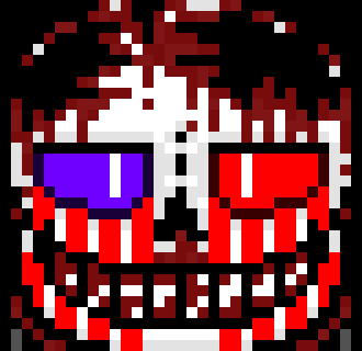 [e8cb42] *due to them technically still being his blasters he aims them at flowey and blasts them himself*