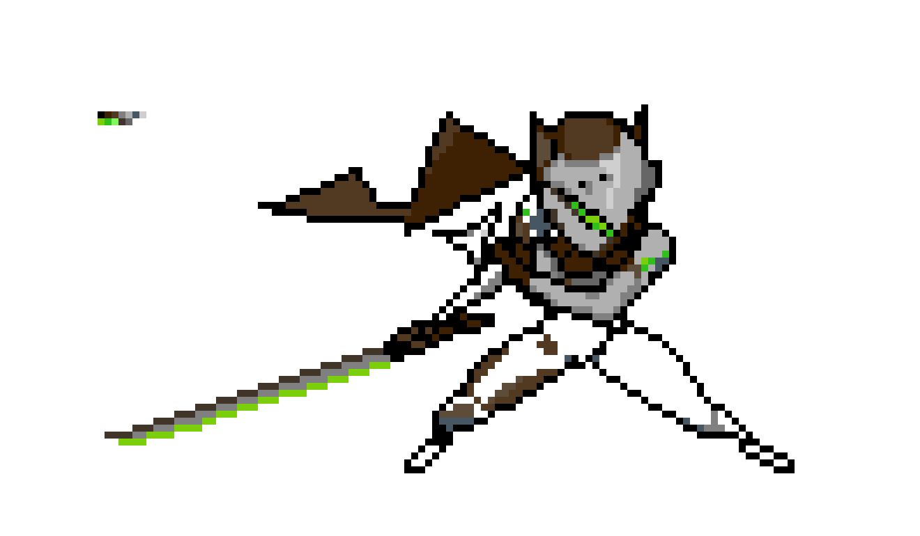 [9664c4] Genji Pixel Spray Art