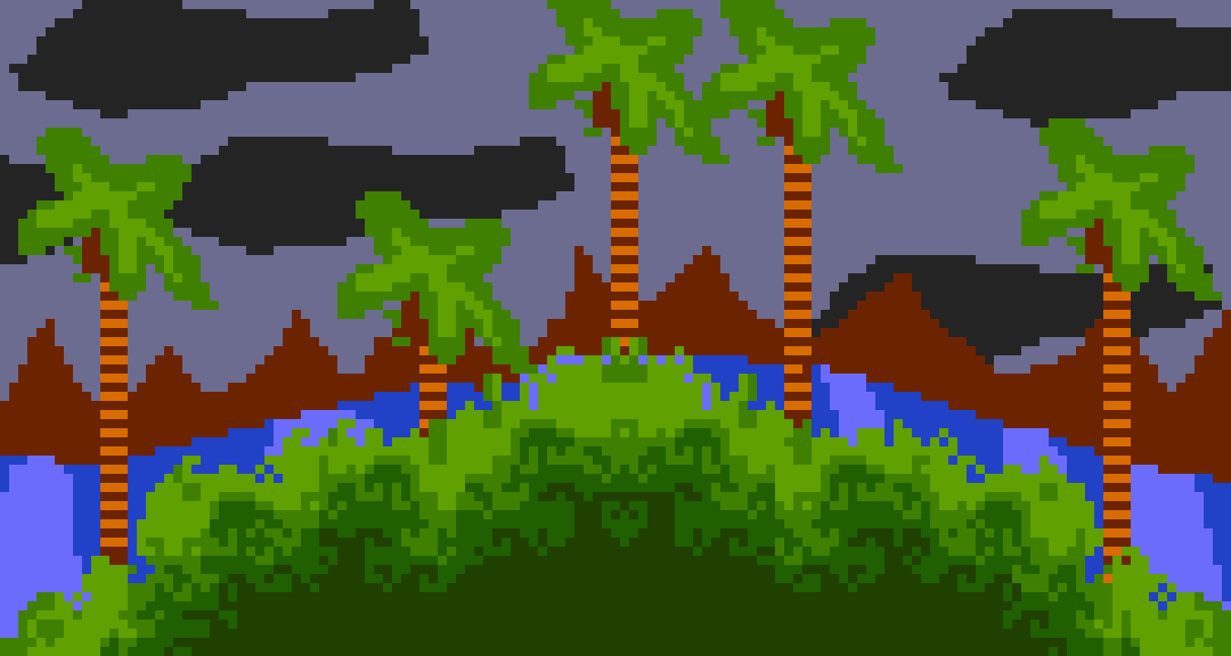 [2043c6] Green Hill! [Act 2] [Locked Genesis] X33 [Background]