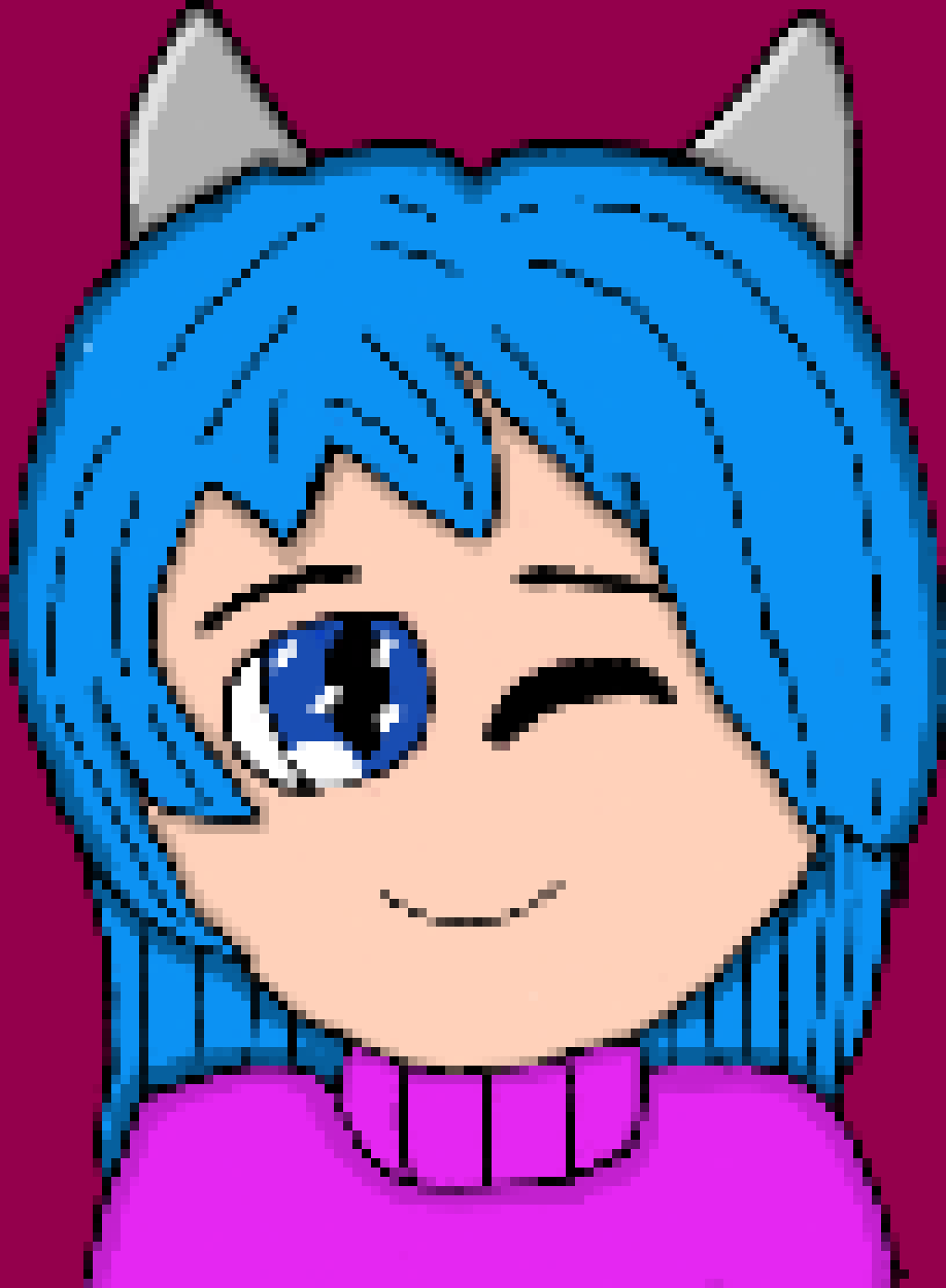 [71fafd] would anyone like to see my character i made on Gatcha that isn't undertale related?