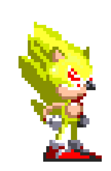 [69f9df] Sonic 2 Nick Arcade Super Sonic Sprite