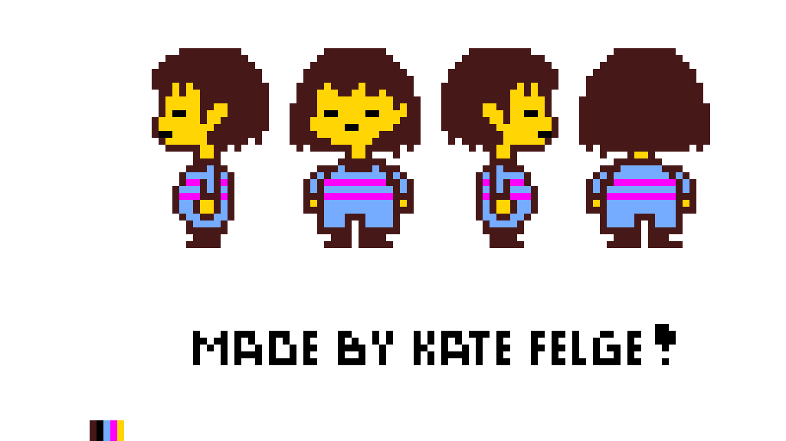 Frisk Sprite Sheet (No walking sprites)