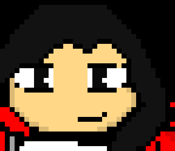 [8d9029] *she walks around and goes past the child. but stops at her tracks to look at him.* Oh, hi again.
