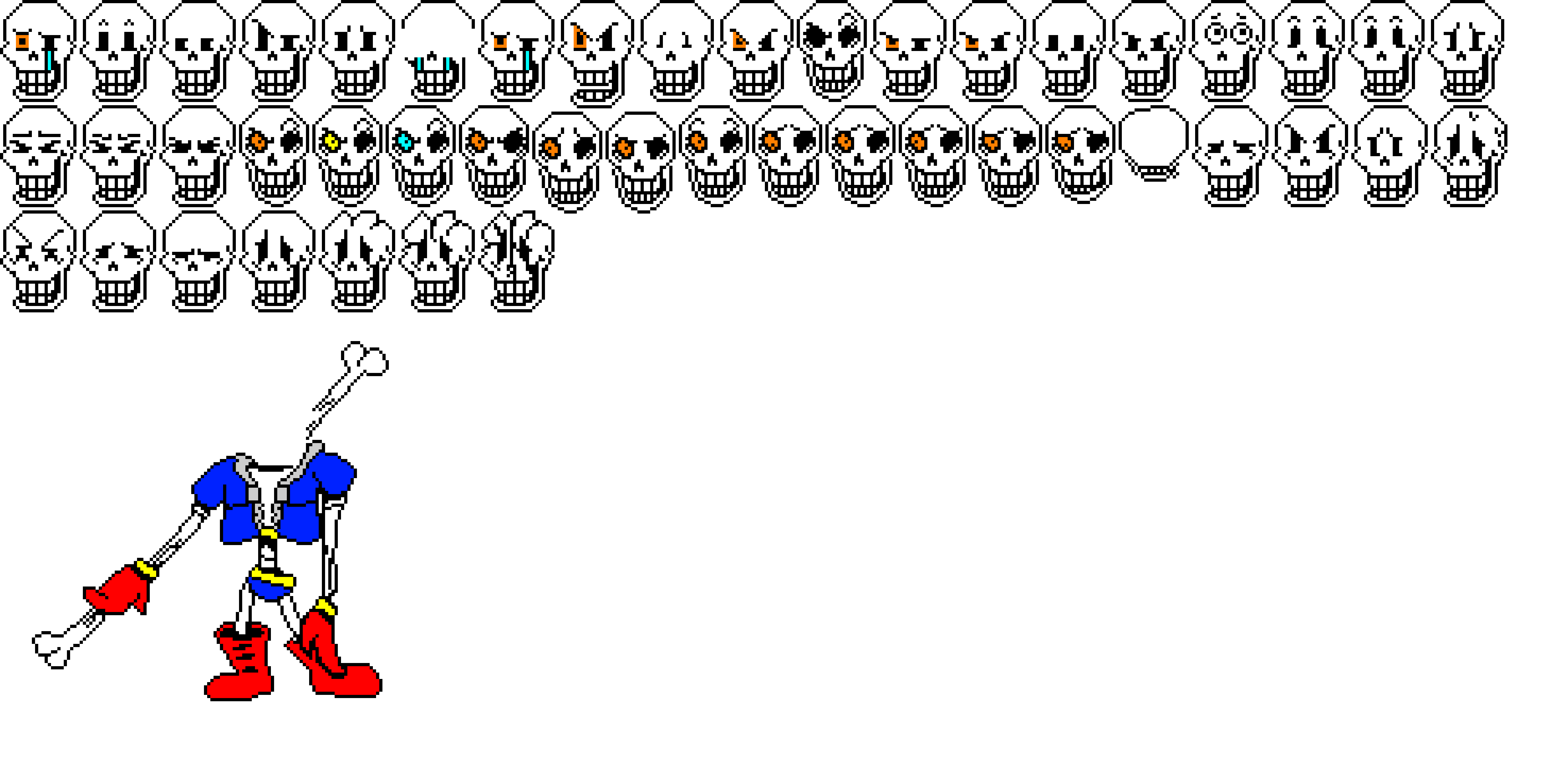 Disbelief Papyrus Sprite Sheet